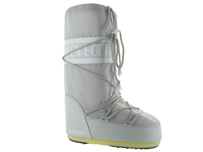 Moon boot apres ski bottes fourrees moon boot nylon adulte gris