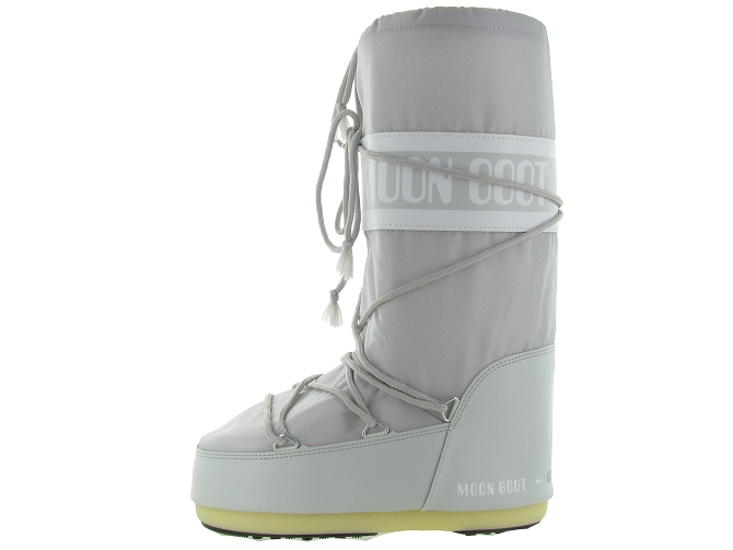 Moon boot apres ski bottes fourrees moon boot nylon adulte gris1044022_4