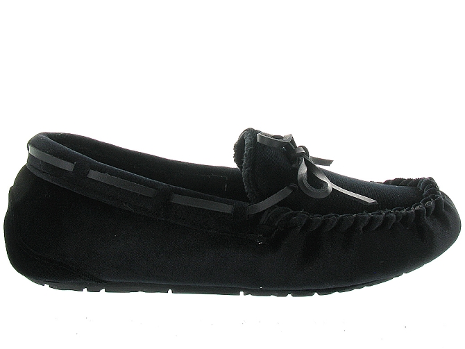 chaussons et pantoufles - Ballerines - femme - Toile  - Noir - Ruby brown2030701_2