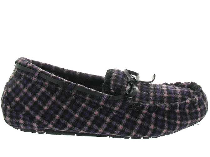 chaussons et pantoufles - Ballerines - femme - Toile  - Violet - Ruby brown2030801_2