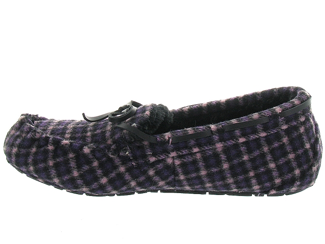 chaussons et pantoufles - Ballerines - femme - Toile  - Violet - Ruby brown2030801_4