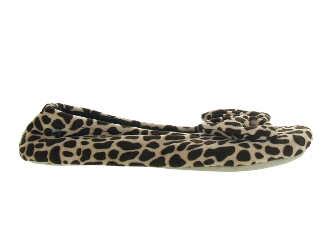 chaussons et pantoufles - Ballerines - femme - Toile  - Girafe - Isotoner2040201_3
