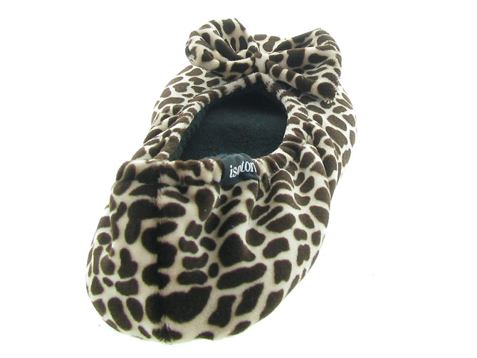 chaussons et pantoufles - Ballerines - femme - Toile  - Girafe - Isotoner2040201_5