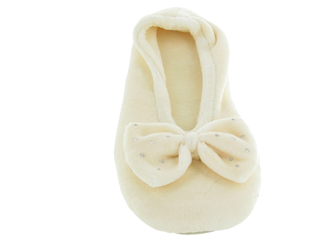 chaussons et pantoufles - Ballerines - femme - Toile  - Beige - Isotoner2040205_2