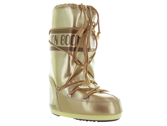 Moon boot apres ski bottes fourrees mb vinil met or
