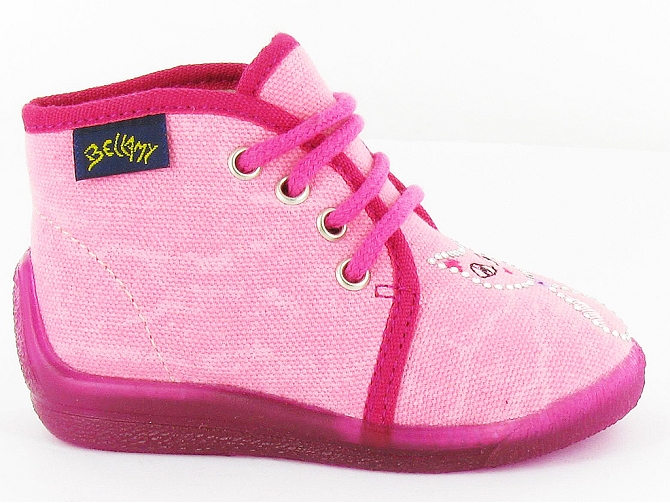 Bellamy chaussons et pantoufles damas rose3115101_2