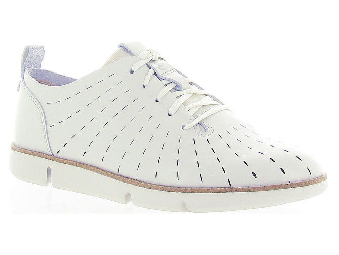 Clarks chaussures a lacets tri etch blanc