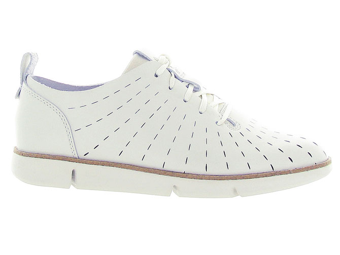 Clarks chaussures a lacets tri etch blanc3147401_2