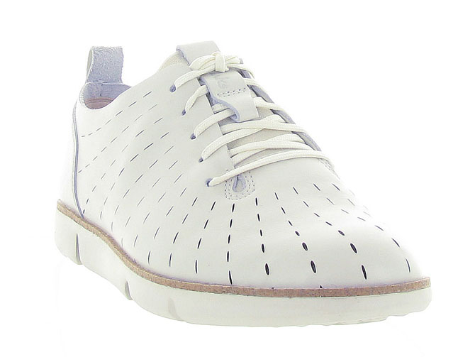 Clarks chaussures a lacets tri etch blanc3147401_3