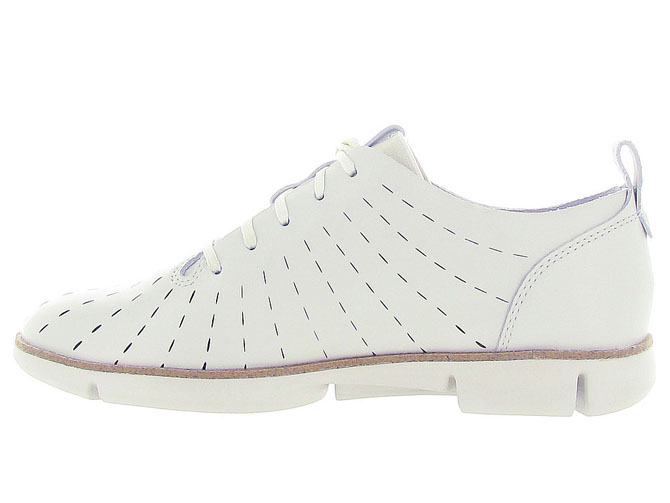 Clarks chaussures a lacets tri etch blanc3147401_4