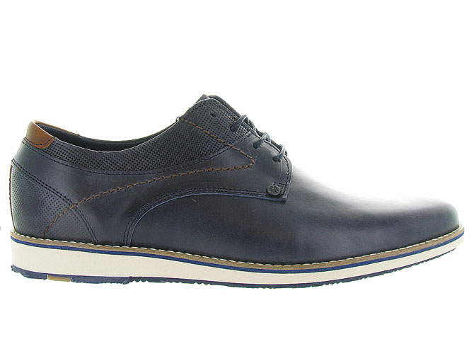 chaussures a lacets - Confort et décontracté - homme - Cuir - Bleu - Bullboxer3160902_2
