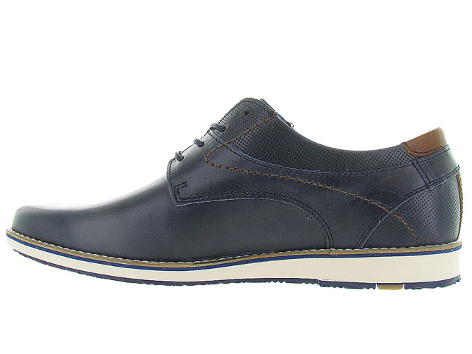 chaussures a lacets - Confort et décontracté - homme - Cuir - Bleu - Bullboxer3160902_4