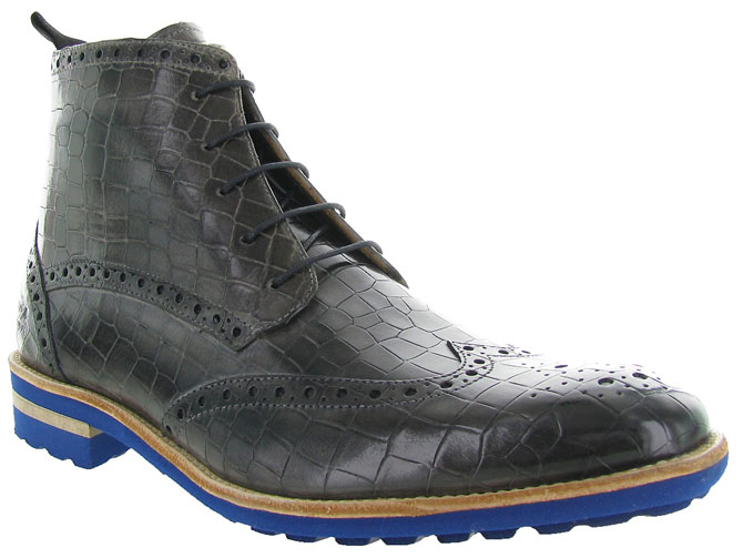 bottines et boots - Chelsea - homme - Cuir - Anthracite - Melvin et hamilton