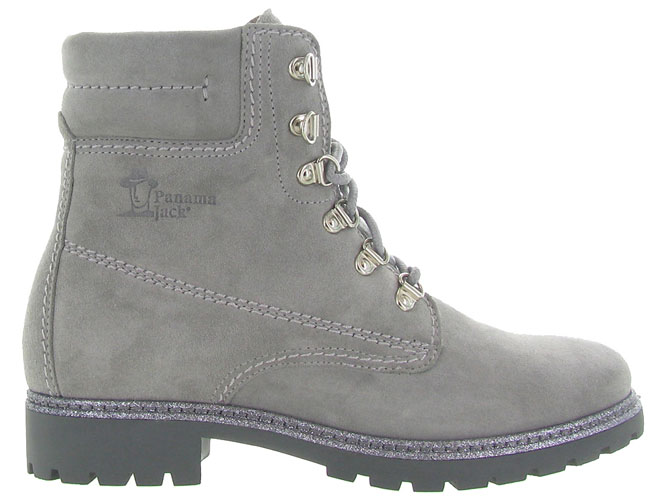 Panama jack bottines et boots panama 03 glitter b2 gris3206201_2