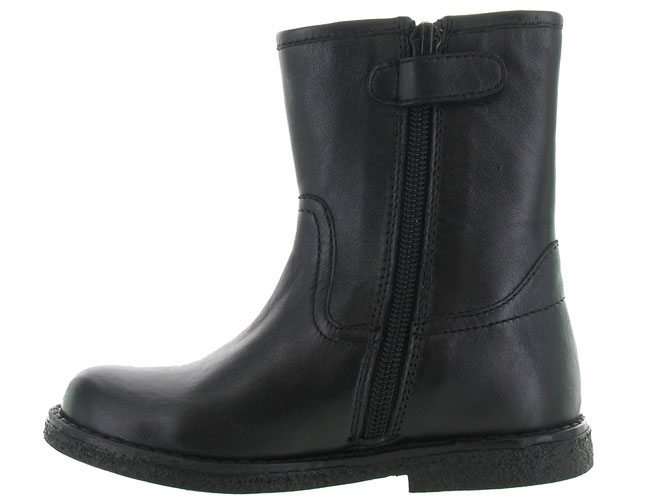 bottines et boots -  - junior fille - Cuir - Noir - Apples and pears3250501_4