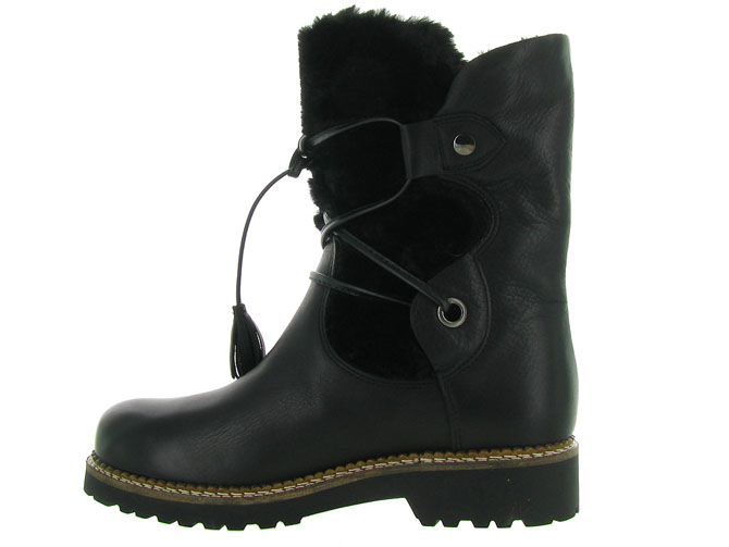 apres ski bottes fourrees - Botte de neige - femme - Cuir - Noir - Armando3252702_4