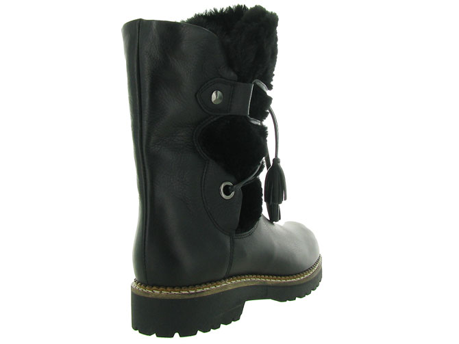 apres ski bottes fourrees - Botte de neige - femme - Cuir - Noir - Armando3252702_5