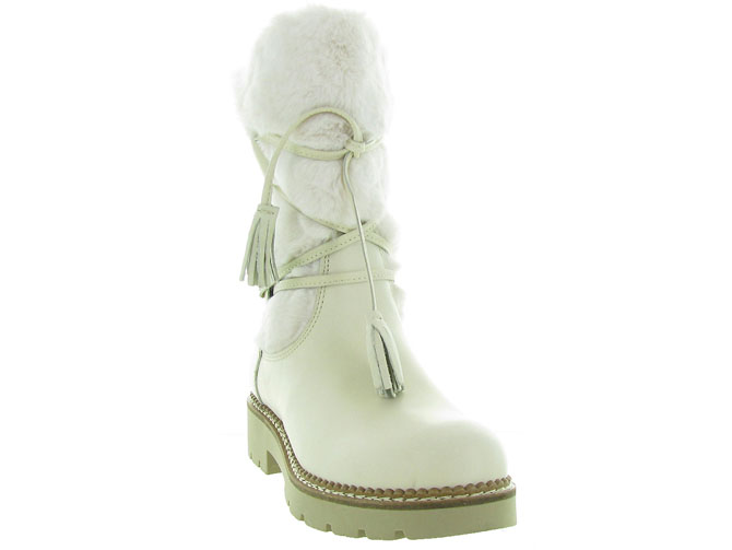 apres ski bottes fourrees - Botte de neige - femme - Cuir - Blanc - Armando3252703_3