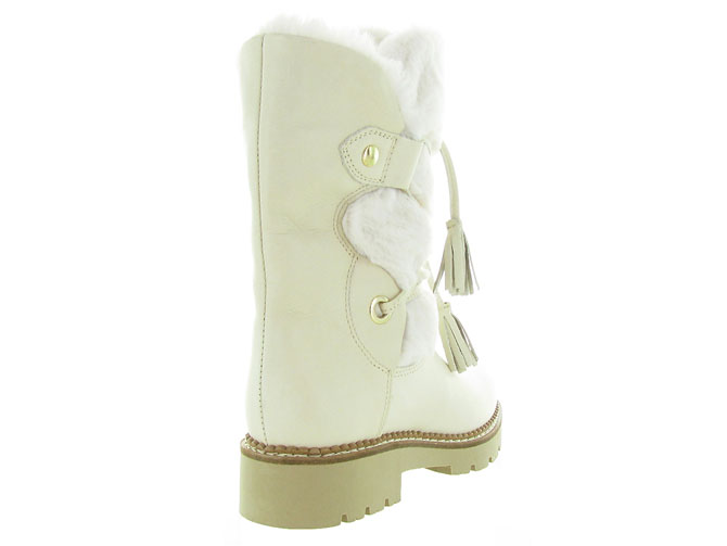 apres ski bottes fourrees - Botte de neige - femme - Cuir - Blanc - Armando3252703_5