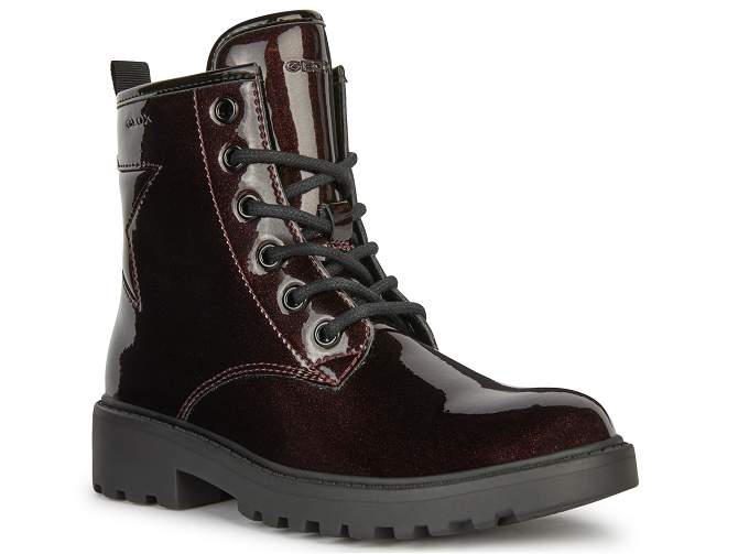bottines et boots -  - junior fille - Synthétique - Bordeaux - Geox