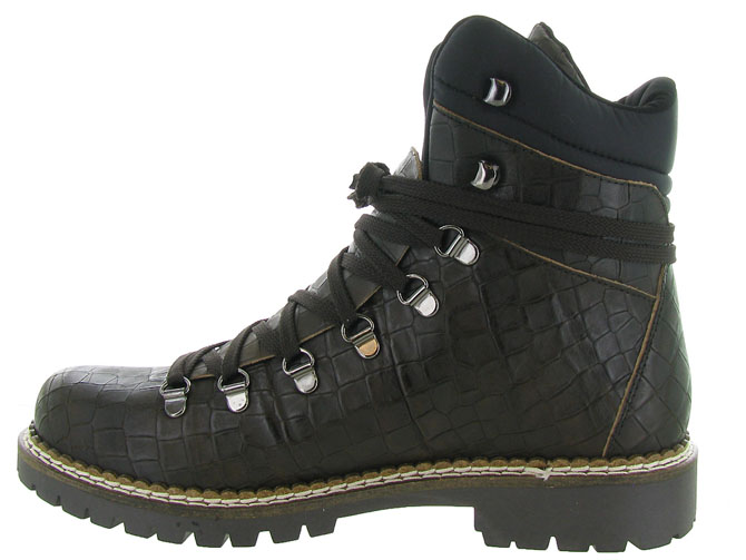 apres ski bottes fourrees - Chaussures neige - homme - Cuir - Noir - New italia shoes3265001_4