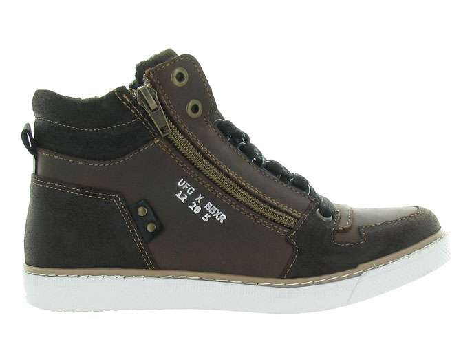 baskets et sneakers -  - junior garcon - Cuir - Marron - Bullboxer3266302_2