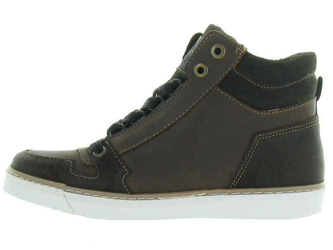 baskets et sneakers -  - junior garcon - Cuir - Marron - Bullboxer3266302_4