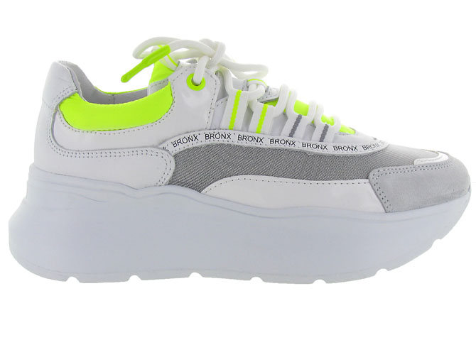 Bronx baskets et sneakers 66265 cm jaune fluo3277201_2