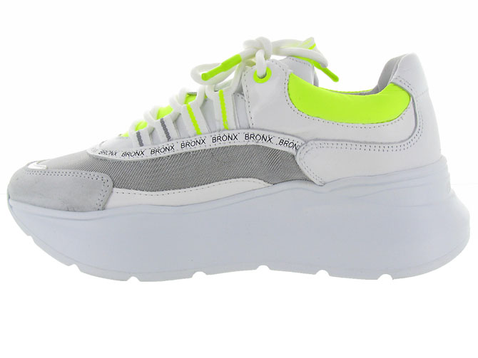 Bronx baskets et sneakers 66265 cm jaune fluo3277201_4