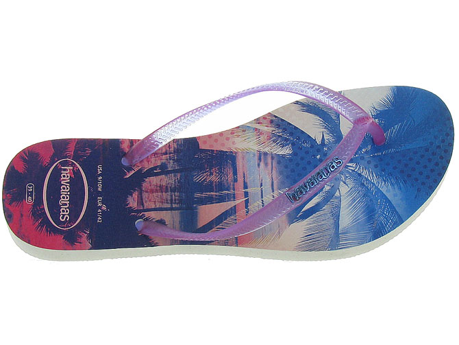 Havaianas sandales et nu pieds paisage violet4049001_3