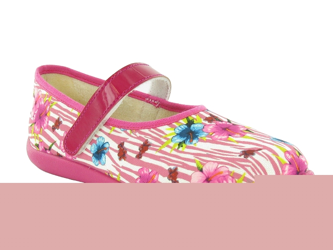 Bellamy chaussons et pantoufles caudry fleurs