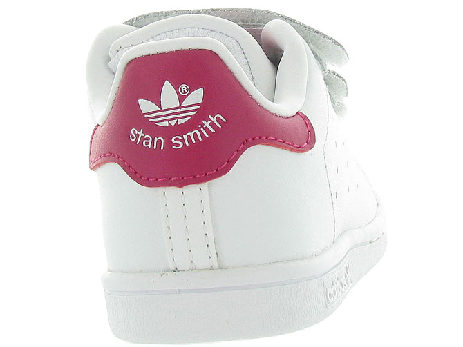 Adidas baskets et sneakers my stan smith cadets velcro yl fushia4096103_5