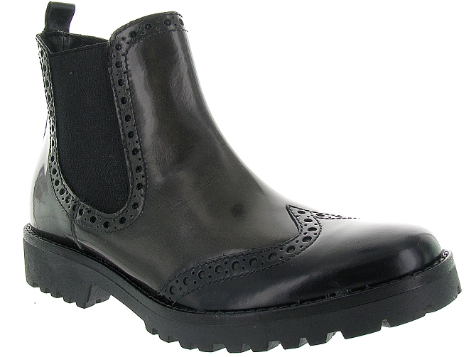 bottines et boots - Chelsea - femme - Cuir - Noir - Luparense srl