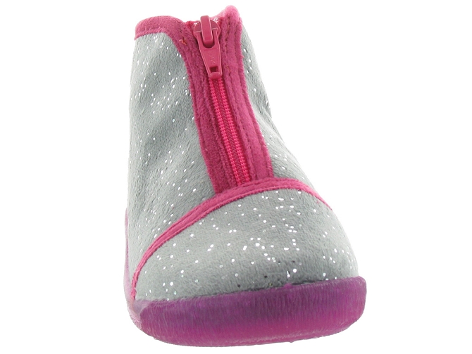 Bellamy chaussons et pantoufles bambou fille gris4134901_3