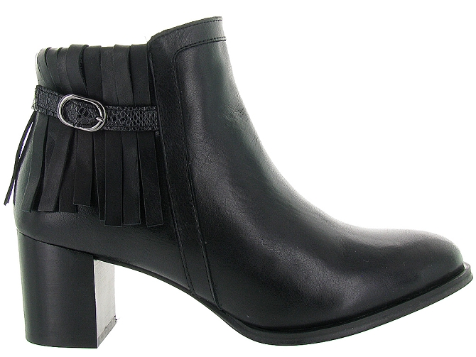 He spring by hardridge bottines et boots efaia frange noir4148101_2