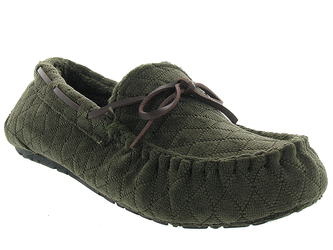 chaussons et pantoufles - Mocassins - homme - Toile  - Kaki - Ruby brown
