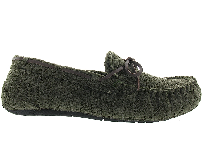 chaussons et pantoufles - Mocassins - homme - Toile  - Kaki - Ruby brown4190001_2