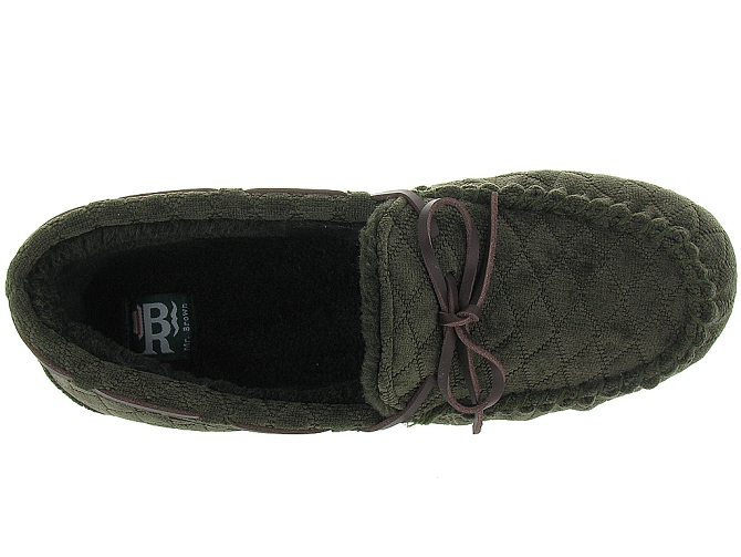 chaussons et pantoufles - Mocassins - homme - Toile  - Kaki - Ruby brown4190001_3
