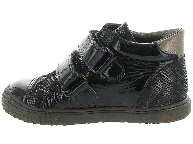 chaussures a scratch -  - junior fille - Cuir - Noir - Bopy4197401_4