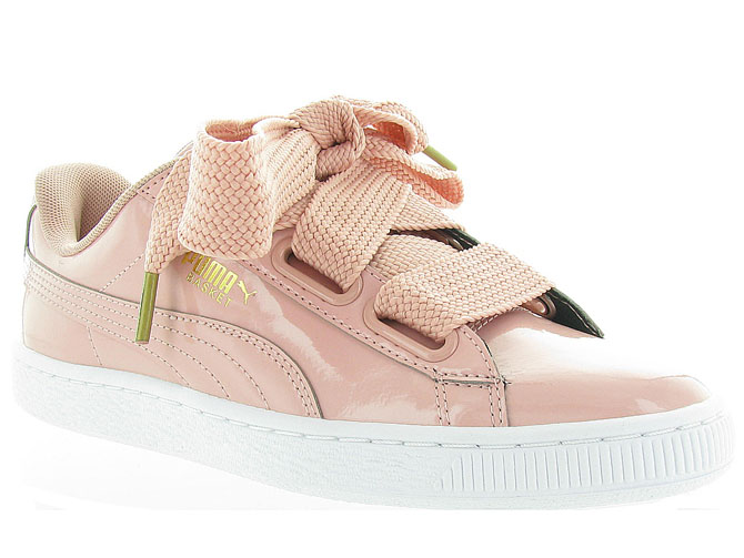 basket puma heart rose