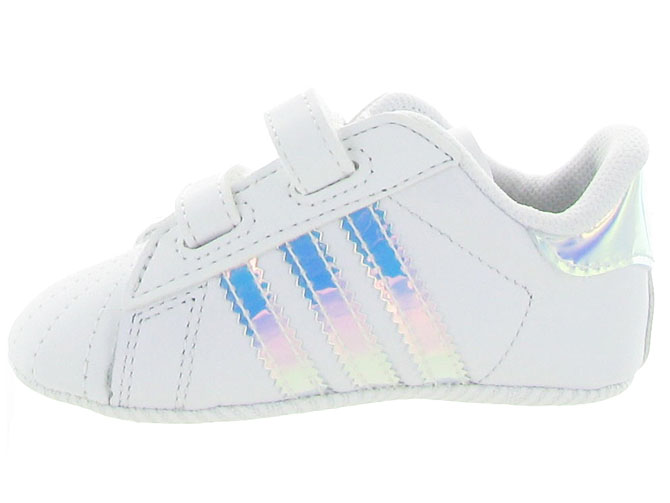 Adidas baskets et sneakers superstar crib girl blanc4247901_4