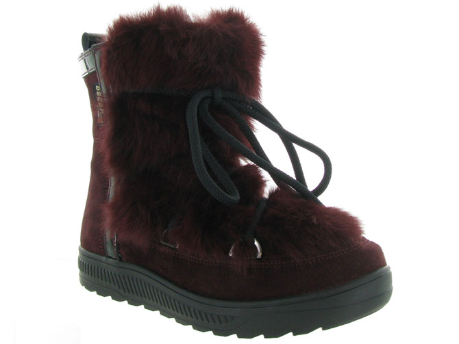 Oscar apres ski bottes fourrees anet short bordeaux