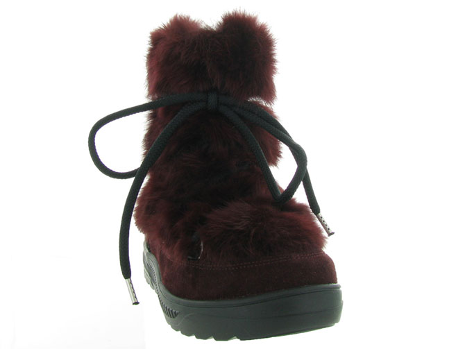 Oscar apres ski bottes fourrees anet short bordeaux4331304_3