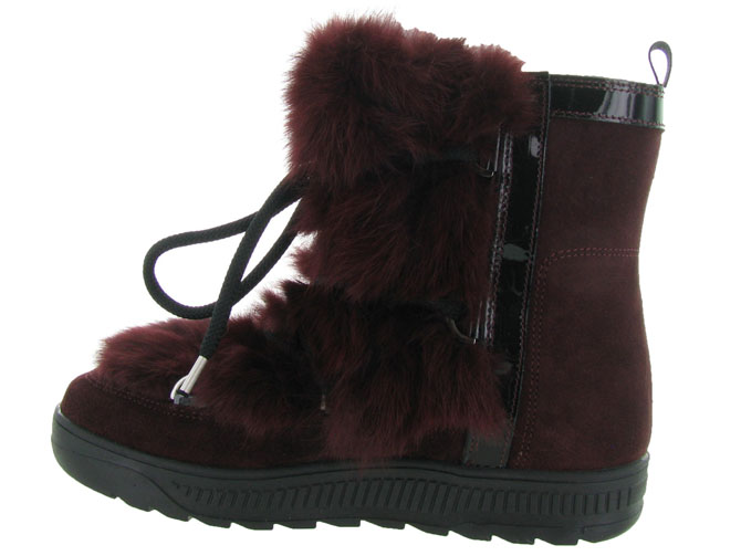 Oscar apres ski bottes fourrees anet short bordeaux4331304_4