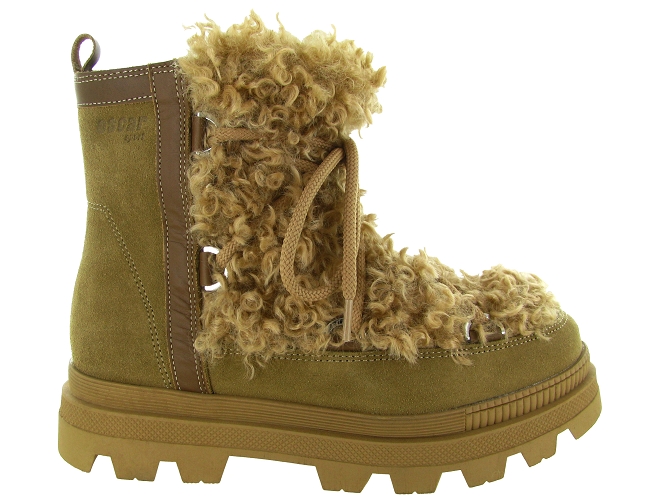 apres ski bottes fourrees - Botte fourrée - femme - Fourrure - Marron - Oscar4331307_2