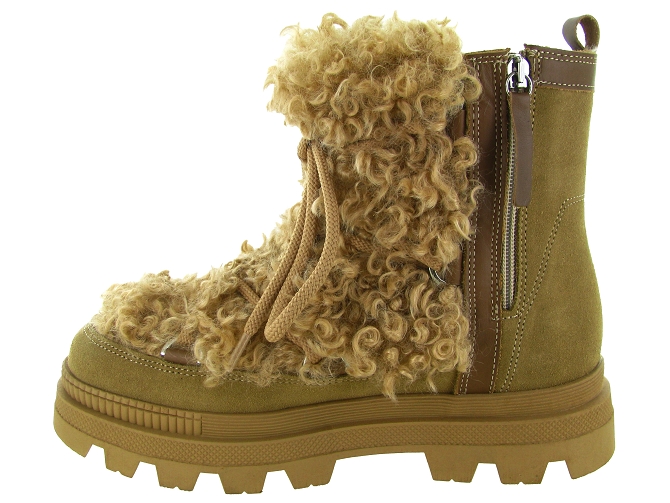 apres ski bottes fourrees - Botte fourrée - femme - Fourrure - Marron - Oscar4331307_4