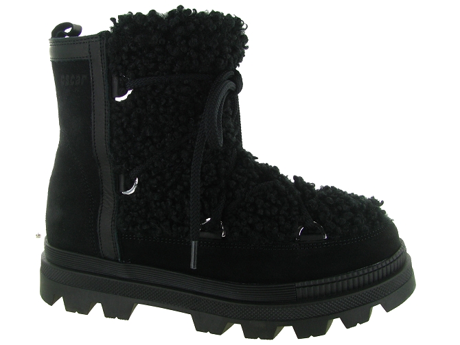 apres ski bottes fourrees - Botte fourrée - femme - Fourrure - Noir - Oscar