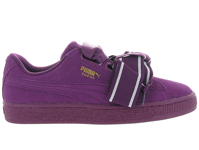 Puma suede classic casual velours lila femme | Fanny chaussures
