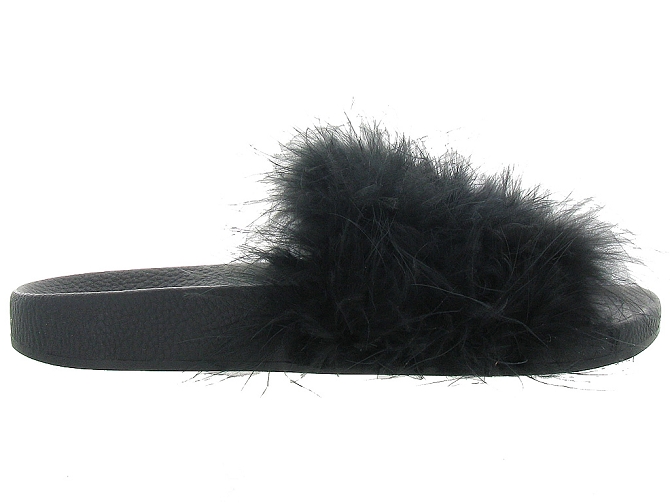 The white brand nu pieds l0132 feathers noir4369901_2