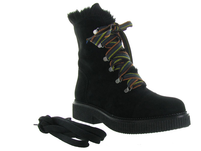 apres ski bottes fourrees - Botte de neige - femme - Nubuck - Noir - Armando